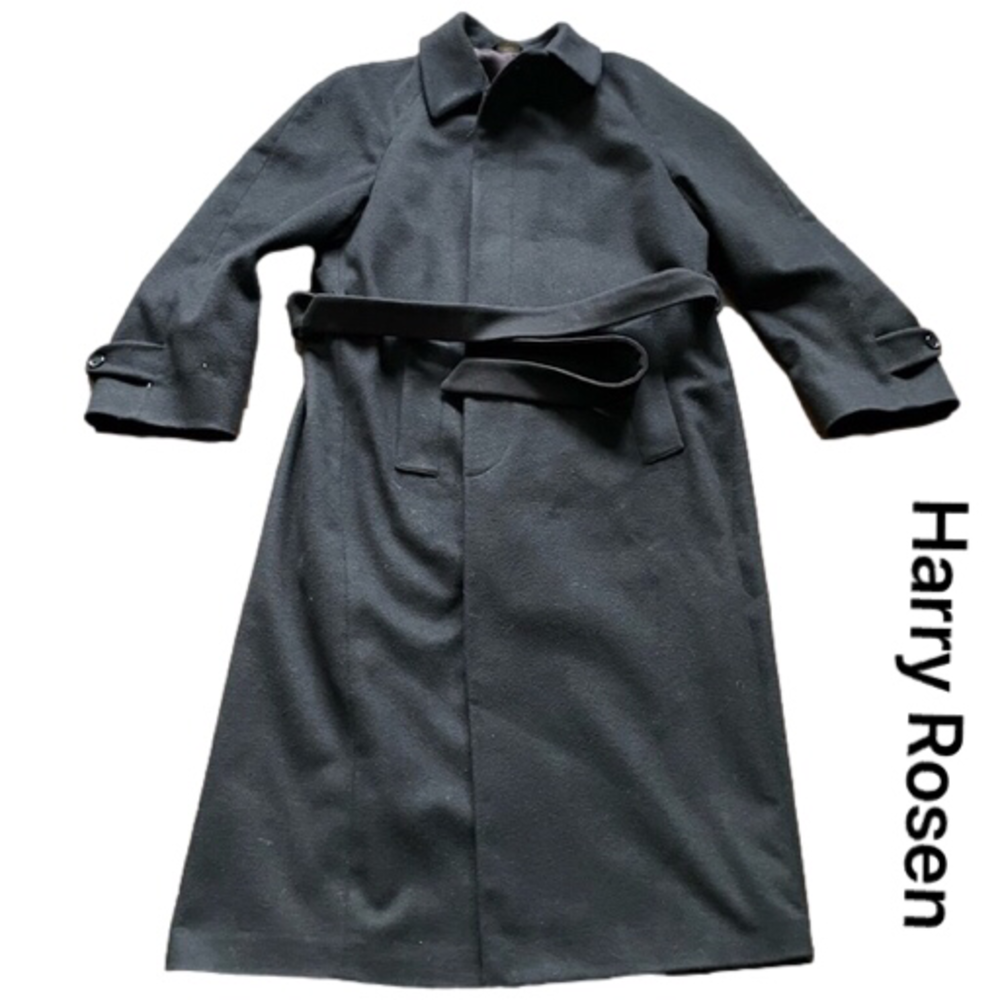 Harry Rosen Men’s Black Wool Coat 36R